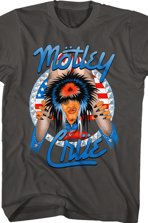 Red White and Crue Allister Fiend Motley Crue T-Shirt - main product image