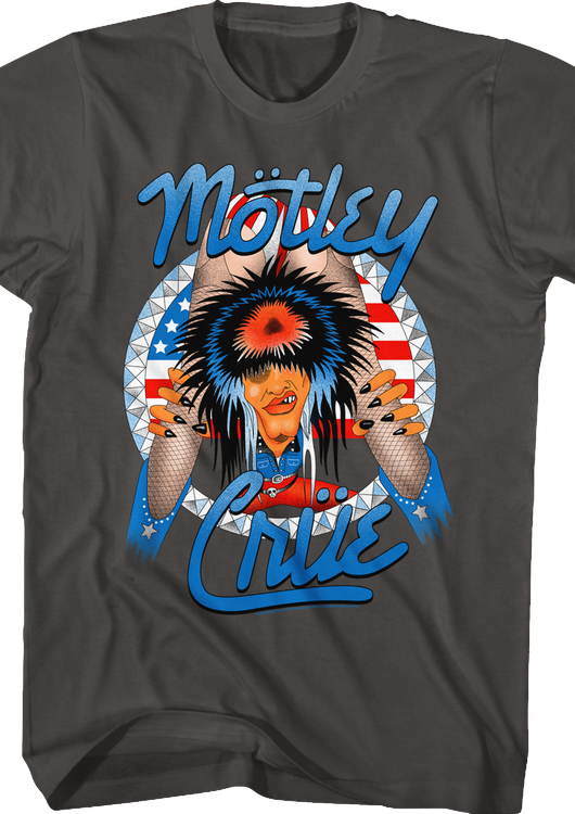 Red White and Crue Allister Fiend Motley Crue T-Shirt - main product image