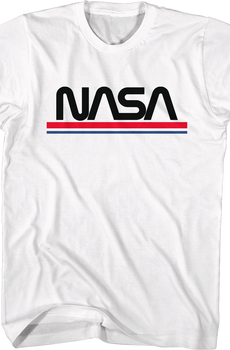 Red White Blue Logo NASA T-Shirt