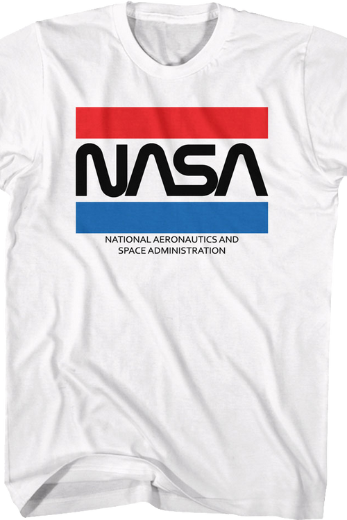 Red White Blue Stripes NASA T-Shirtmain product image