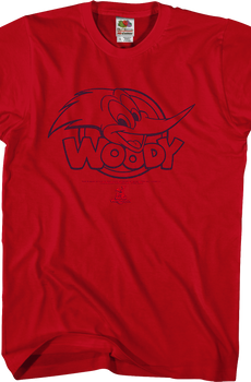 Red Woody Woodpecker T-Shirt