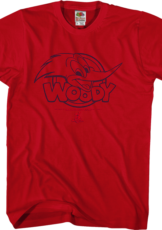 Red Woody Woodpecker T-Shirt - main product image