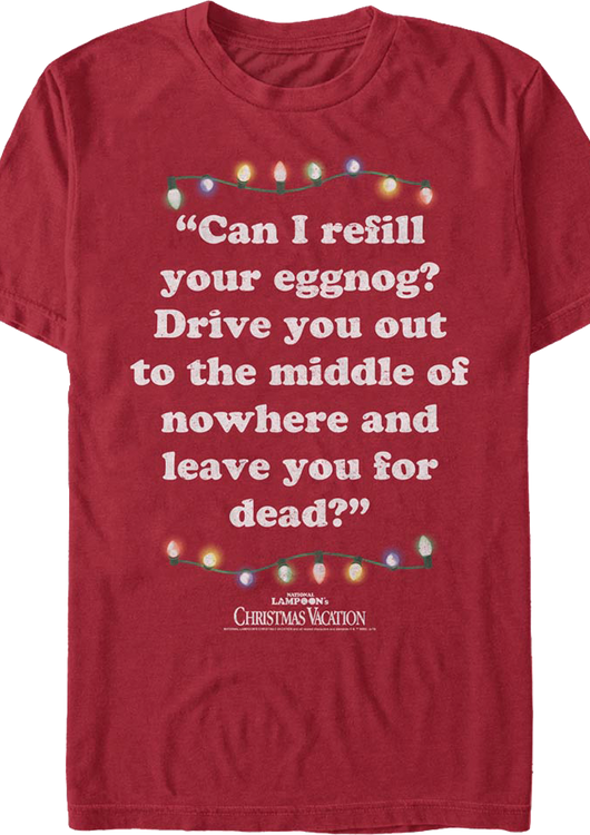 Refill Your Eggnog Christmas Vacation T-Shirt - main product image