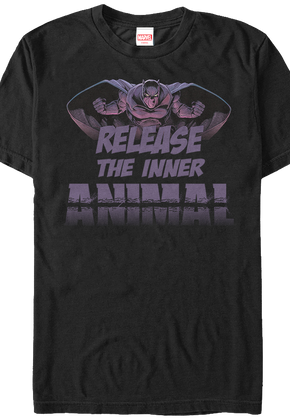 Release The Inner Animal Black Panther T-Shirt