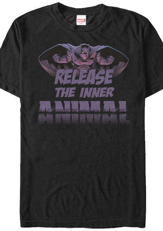 Release The Inner Animal Black Panther T-Shirt - main product image