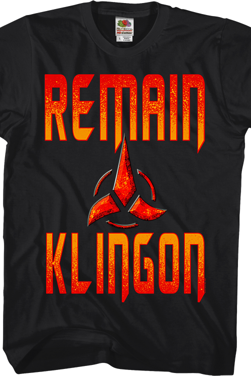 Remain Klingon Star Trek T-Shirtmain product image