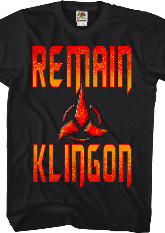 Remain Klingon Star Trek T-Shirt - main product image
