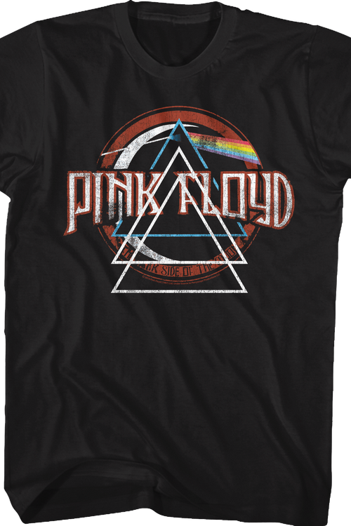 Repeated Prism Dark Side of the Moon Pink Floyd T-Shirtmain product image