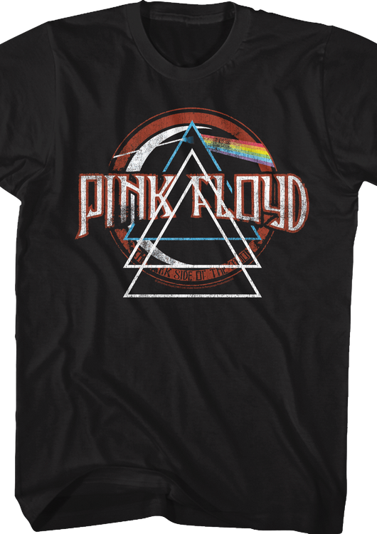 Repeated Prism Dark Side of the Moon Pink Floyd T-Shirt - main product image