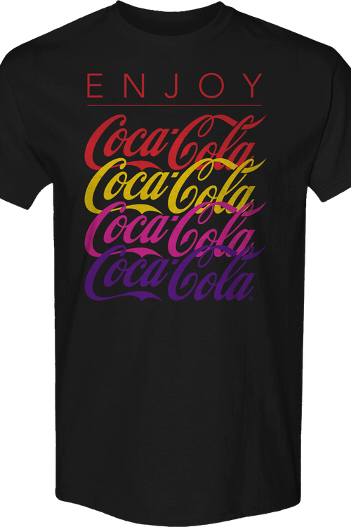 Repeating Logo Enjoy Coca-Cola T-Shirtmain product image