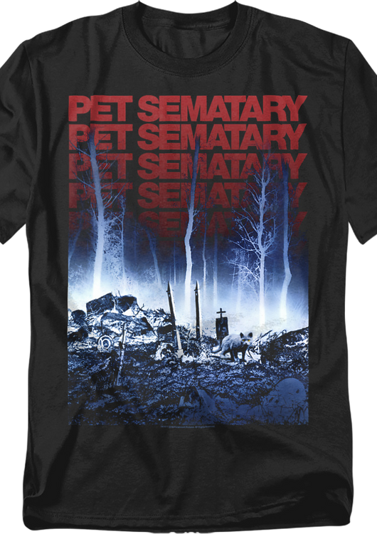 Repeating Logo Pet Sematary T-Shirt - main product image