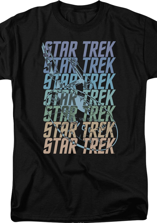 Repeating Logo Star Trek T-Shirt - main product image