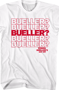 Repeating Name Ferris Bueller's Day Off T-Shirt