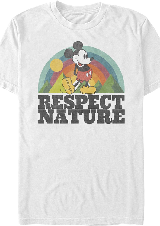 Respect Nature Mickey Mouse Disney T-Shirt - main product image