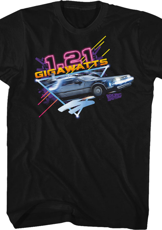 Retro 1.21 Gigawatts Back To The Future T-Shirt - main product image