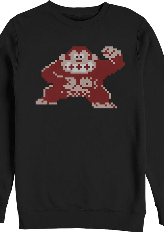 Retro 8-Bit Donkey Kong Sweatshirt - main product image