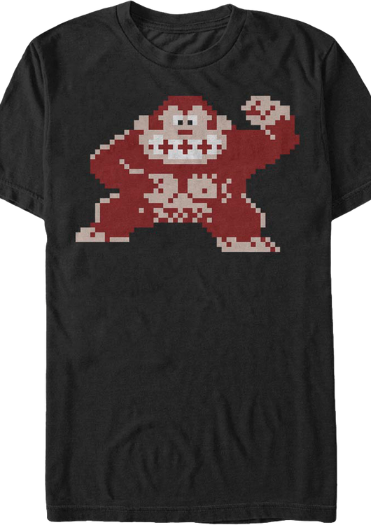 Retro 8-Bit Donkey Kong T-Shirt - main product image