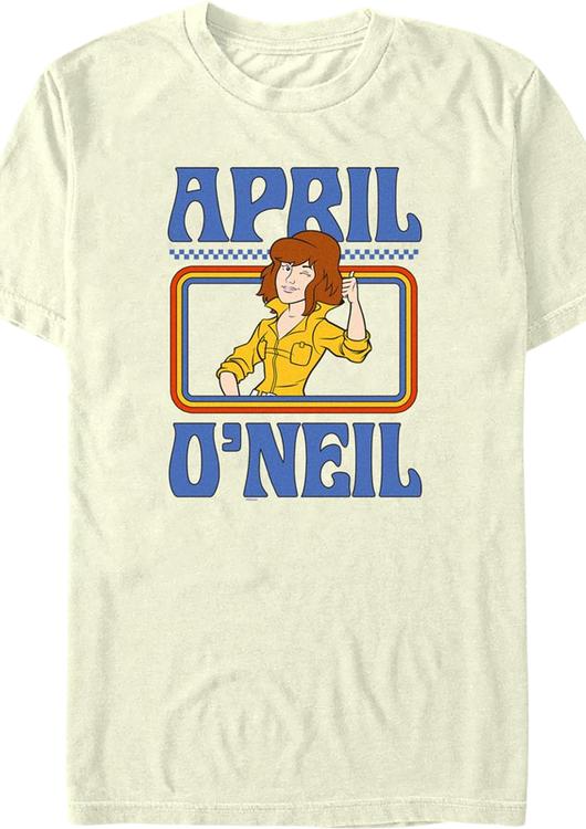 Retro April O'Neil Teenage Mutant Ninja Turtles T-Shirt - main product image