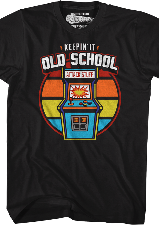 Retro Arcade Game Keepin' It Old School T-Shirt - main product image
