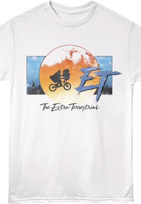 Retro Bicycle Moon Silhouette E.T. The Extra-Terrestrial T-Shirt