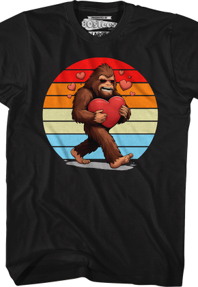 Retro Bigfoot Love T-Shirt