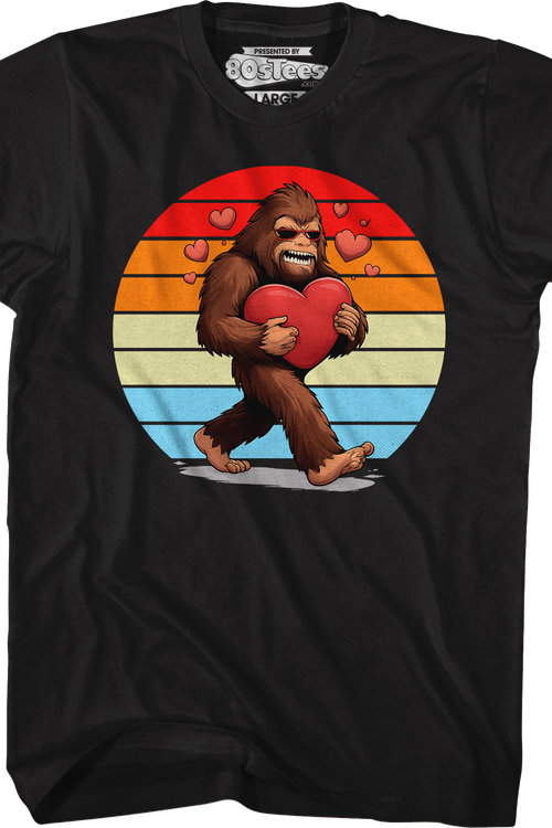 Retro Bigfoot Love T-Shirt - main product image