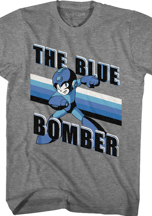 Retro Blue Bomber Mega Man T-Shirt - main product image