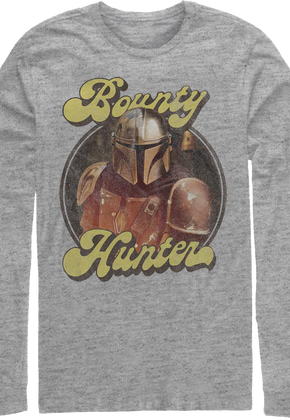 Retro Mandalorian Bounty Hunter Star Wars Long Sleeve Shirt