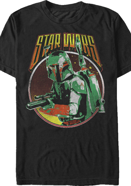 Retro Boba Fett Star Wars T-Shirt - main product image
