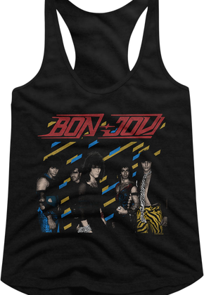 Ladies Retro Bon Jovi Racerback Tank Top