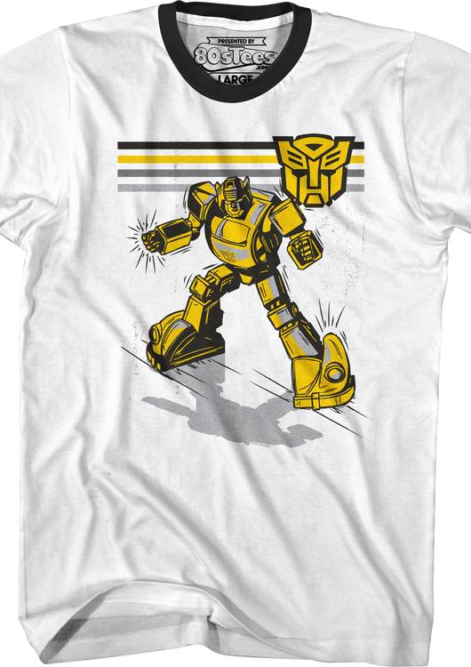 Retro Bumblebee Transformers Ringer Shirt - main product image