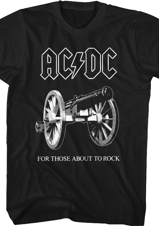 Retro Cannon For Those About To Rock ACDC T-Shirt - main product image