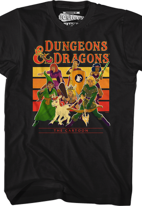 Retro Cartoon Stripes Dungeons & Dragons T-Shirt
