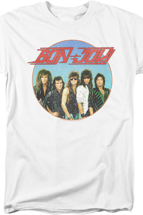 Retro Circle Bon Jovi T-Shirtmain product image