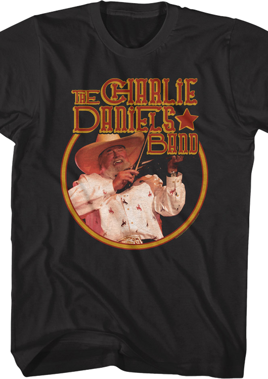 Retro Circle Charlie Daniels Band T-Shirt - main product image
