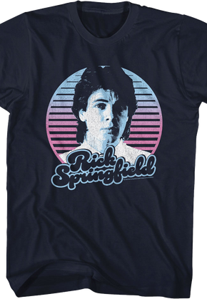 Retro Circle Rick Springfield T-Shirt