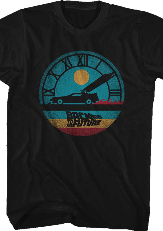 Retro Clock Back To The Future T-Shirt - main product image