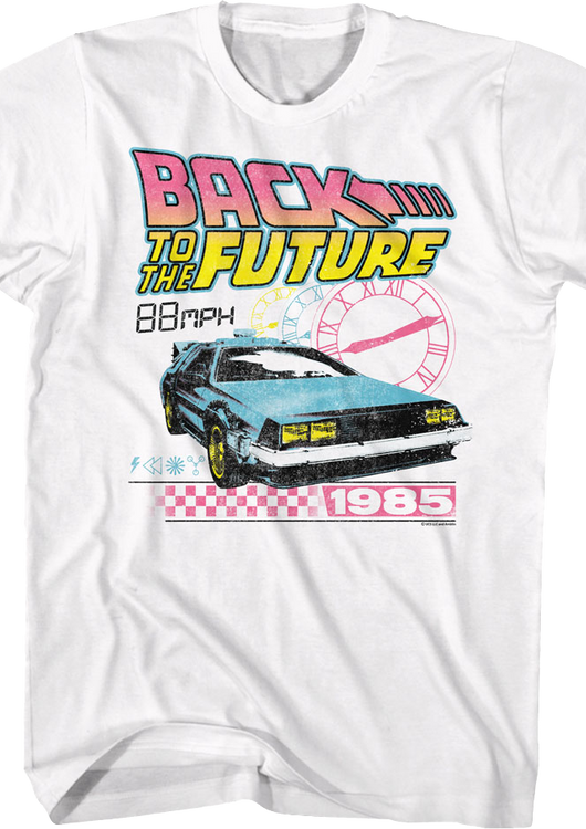 Retro Clocks Back To The Future T-Shirt - main product image