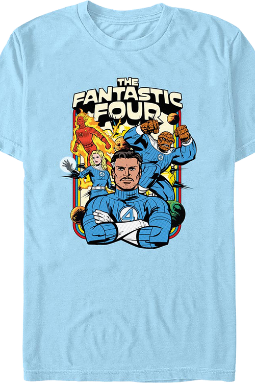 Retro Collage Fantastic Four T-Shirtmain product image