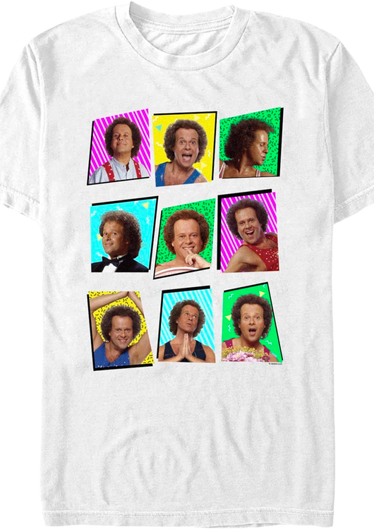 Retro Collage Richard Simmons T-Shirt - main product image