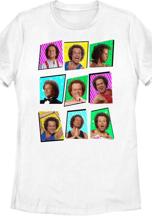 Womens Retro Collage Richard Simmons Shirt - main product image