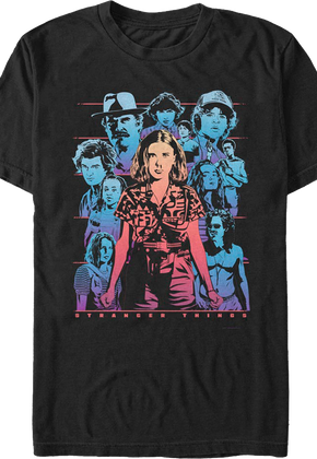 Retro Collage Stranger Things T-Shirt