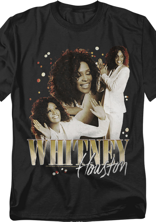 Retro Collage Whitney Houston T-Shirt - main product image