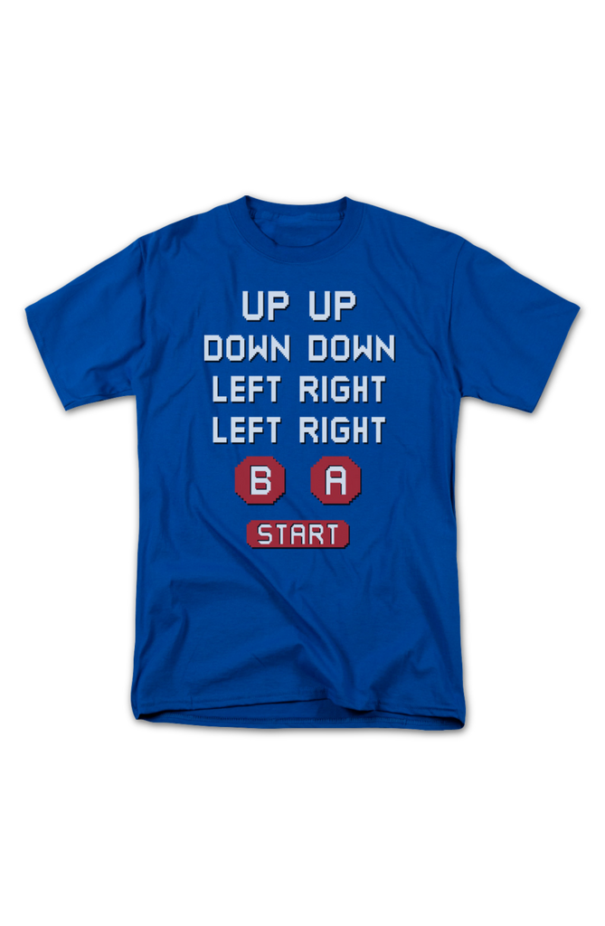 Retro Contra Cheat Code 30 Lives T-Shirt