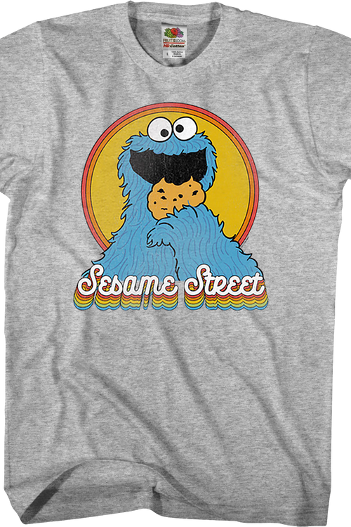 Retro Cookie Monster Sesame Street T-Shirt - main product image