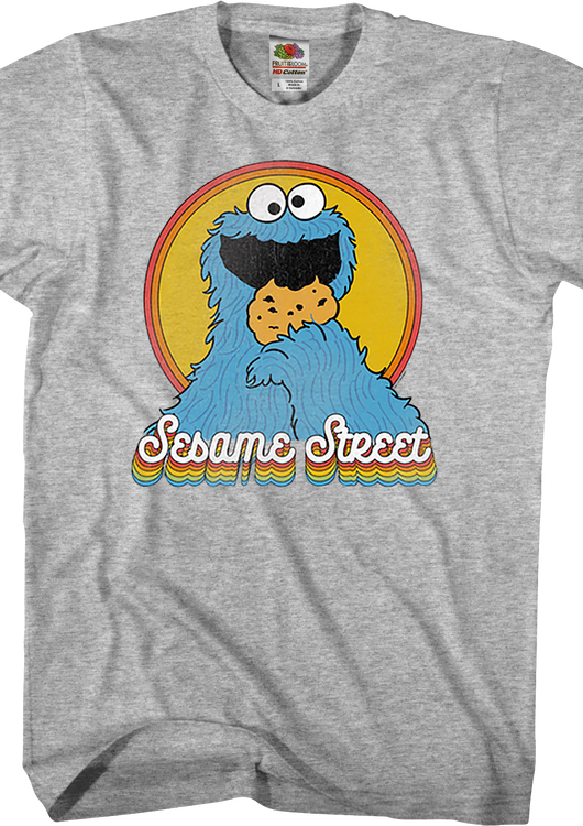 Retro Cookie Monster Sesame Street T-Shirt - main product image