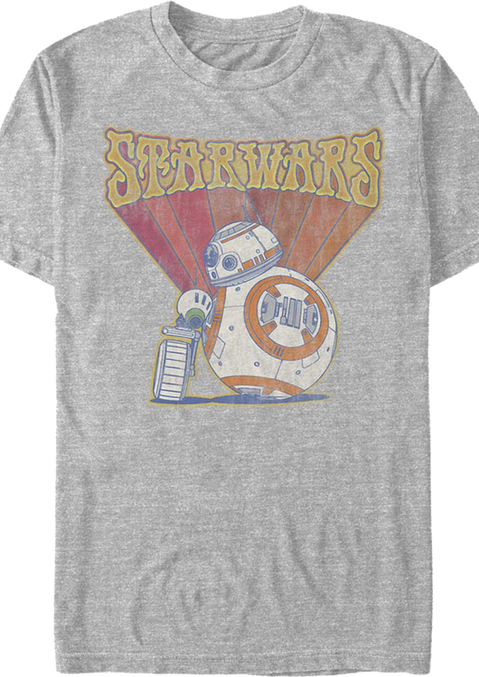 Retro D-O And BB-8 Star Wars T-Shirt - main product image