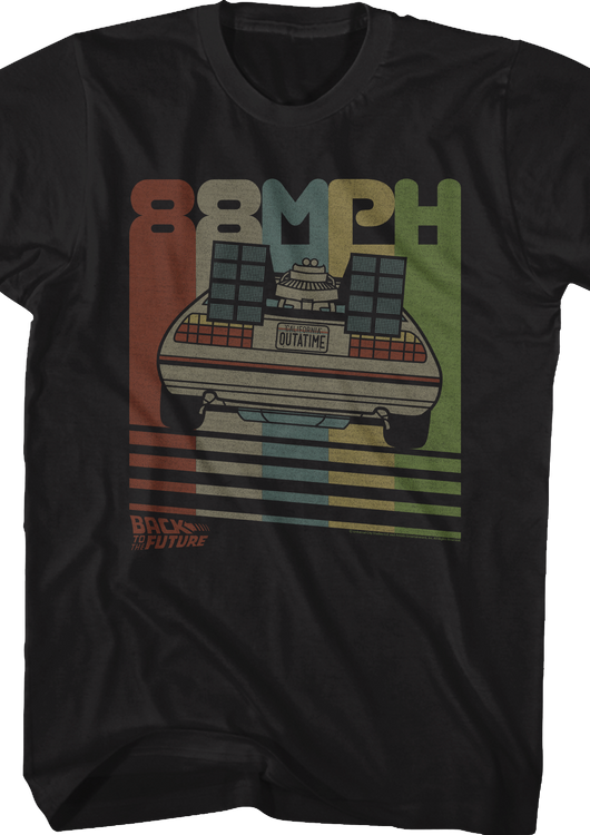 Retro DeLorean Back To The Future T-Shirt - main product image
