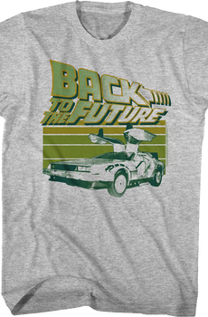 Retro Time Traveling DeLorean Back To The Future T-Shirt