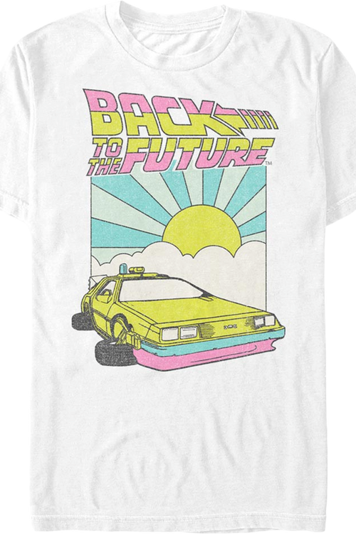 Retro DeLorean Sunshine Back To The Future T-Shirtmain product image